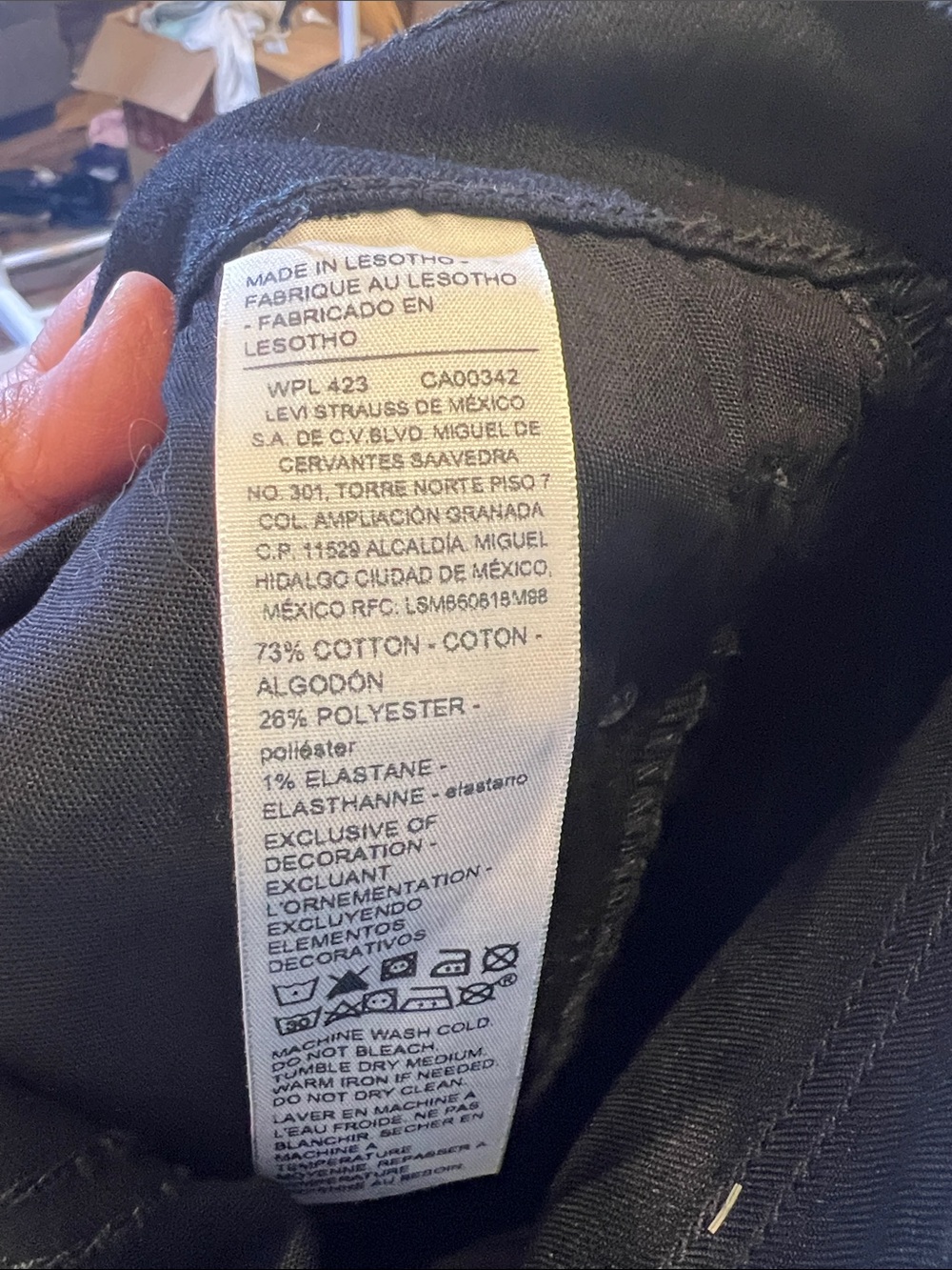 Denizen from Levi's Black Slim Straight Jeans - Picture 7 of 7